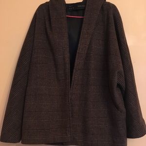 Zara Hooded cape coat